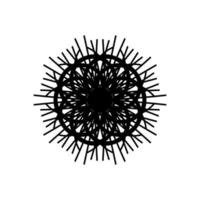 Circular pattern in form of mandala with flower. Round Pattern Mandala. Round backgrounds for the greeting cards, invitation, tattoo template, business style, cards or else. Vector illustration