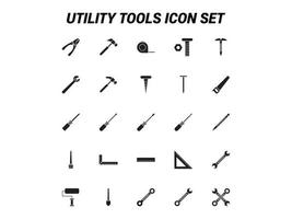 Utility tools set vector for Website, UI Essential, Symbol, Presentation