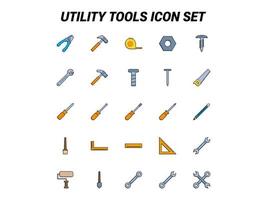 Utility tools set vector for Website, UI Essential, Symbol, Presentation