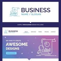 Beautiful Business Concept Brand Name Analysis. analytics Banner vector