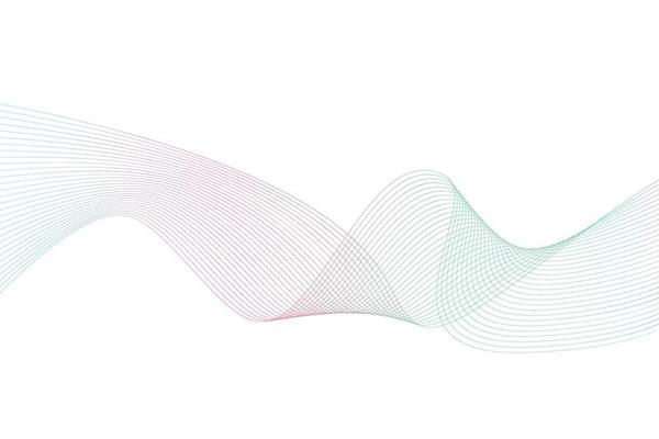 Abstract line wave colorful background. Modern colorful wavy line gradient abstract white background