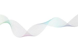 Modern colorful wavy line background Design. Multicolor wave curve abstract background for business, landing page, flyers, website, banner and presentation vector