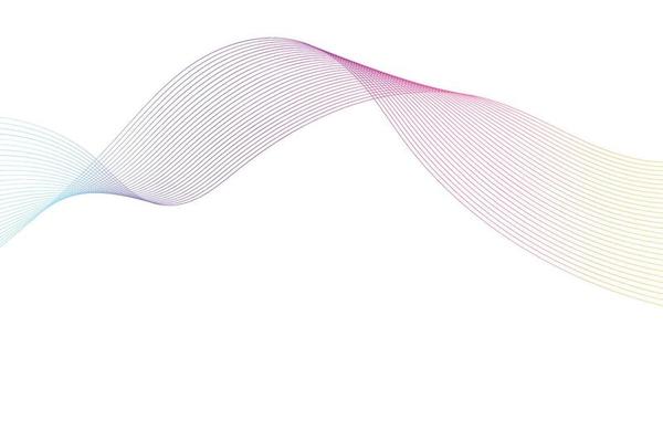 Abstract background with colorful wavy lines white background. Abstract gradient background design