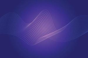 Abstract background with colorful wavy lines. Abstract Blue Purple gradient background design vector