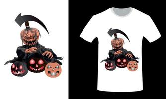 diseño de camiseta de halloween vector