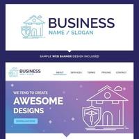 Beautiful Business Concept Brand Name insurance vector