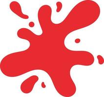 Red Color Paint Splash vector