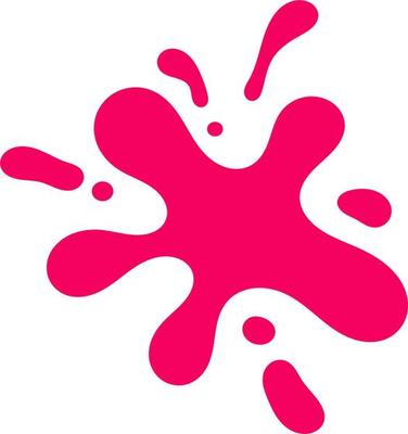 Pink Color Paint Splash