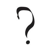 question mark vector illustration on white background