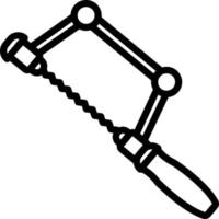 line icon for saw vector