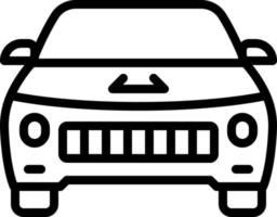 line icon for vehicle vector