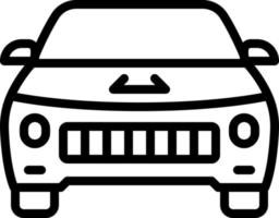 line icon for vehicle vector