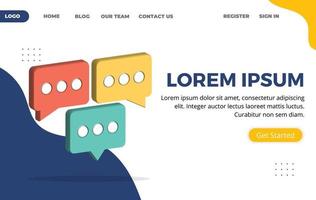 Simple Website Header Design Templates vector