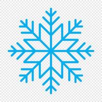 copo de nieve. icono de copo de nieve. icono de copo de nieve simple en el diseño de estilo de línea. símbolo de copo de nieve de nieve. ilustración vectorial vector