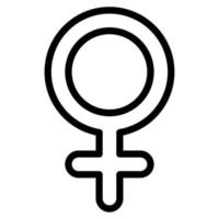 icono de imágenes prediseñadas de venus vector