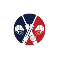 Cricket Team vector logo design. Cricket championship logo. modern sport emblem. vector illustration.