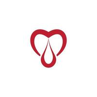 Blood drop donor vector icon