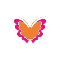 diseño de icono de mariposa de belleza vector