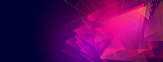 Abstract fractal geometric triangle shape background design. Vector illustration