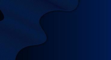 modern wave curve abstract dark blue background, blending curve lines wave. Vector illustration.