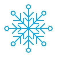 copo de nieve. icono de copo de nieve. icono de copo de nieve simple en el diseño de estilo de línea. símbolo de copo de nieve de nieve. ilustración vectorial vector