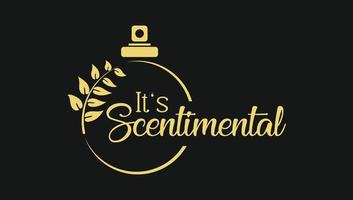 Modern Luxury Perfume Fragrance Compnay Logo Design template vector