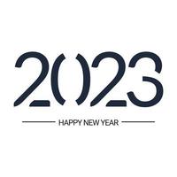 banner simple feliz año nuevo 2023 vector