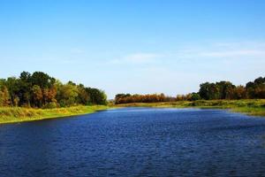 Pond in the southern steppe part of Ukraine photo