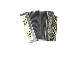 Accordion on a white background photo