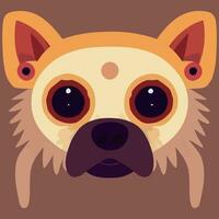 ilustración gráfica vectorial de perro aislado bueno para logotipo, icono, mascota, imprimir o personalizar su diseño vector