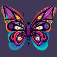 illustration vector of colorful butterfly isolated good for logo, icon, mascot, print or customize your design