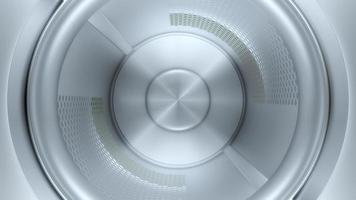 Inside the front load washing machine drum, 3d rendering. photo