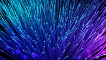 Fiber optic cables, Selective focus, Abstract technology background,3d rendering photo