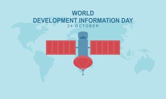 World Development Information Day. Technology Information icon illustration vector