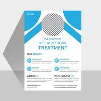 Medical Flyer Design Free Vector template