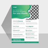 Medical Healthcare Flyer Design Template Vector