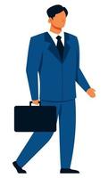 Businessman Going Somewhere vector