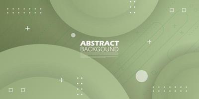 fondo de ilustración degradado verde abstracto de moda con aspecto 3d y patrón simple. diseño fresco.eps10 vector
