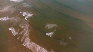 Aerial photo of shallow waves