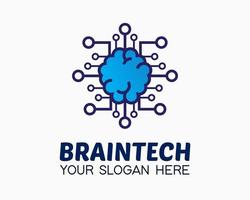 brain technology design template. brain illustration vector