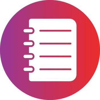 Notebook Icon Style vector