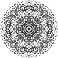 Decorative mandala design Pro Vector