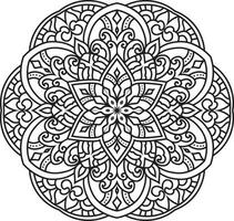 Decorative mandala design Pro Vector