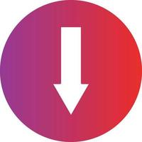 Down Arrow Icon Style vector