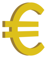 símbolo de icono de euro para pictograma o elemento de diseño gráfico. base en la ilustración vectorial. formato png