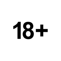 Sign of Adult Only Icon Symbol for Eighteen Plus 18 plus and Twenty One Plus 21 plus Age on White Frame. Format PNG