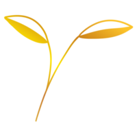 Abbildung der goldenen Blätter png