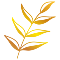 Abbildung der goldenen Blätter png