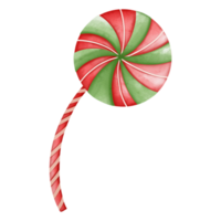 Christmas lollipop Christmas Decoration, Christmas ornament Watercolor illustration png