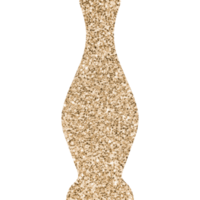 modern gouden boho keramisch vaas. transparant PNG clip art